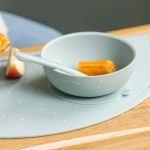 SILICON. Σετ φαγητού 4 τεμαχίων με σουπλά (πράσινο με αστεράκια) - Image 6