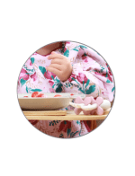 BabyOno: Αδιάβροχη σαλιάρα με μακρύ μανίκι 2-4years - FLORAL - Image 3