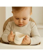 BabyOno: Εργονομικό ποτήρι εκμάθησης 120ml Μπεζ - Image 2